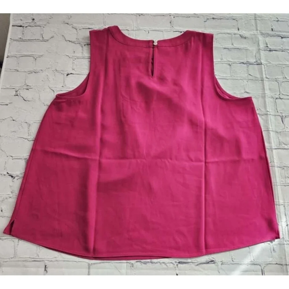 J.‎ Jill Wearever Collection Sleeveless Blouse Pink XL Petite Easy Care - Picture 6 of 9